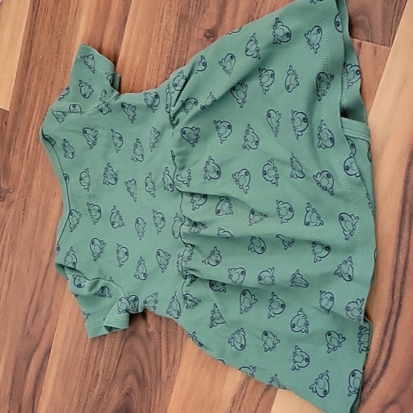 Star Wars Grogu Yoda frogs dress with built in bloomers green one eye - Picture 4 of 7